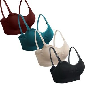 Exelle Elegant Bra Set - Burgundy, Teal, Nude, Black